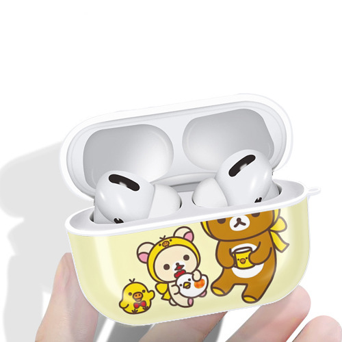 リラックマ リラックマ キイロイトリ Rilakkuma Korilakkuma Kiiroitori 【AirPods Pro用】ハードシェル保護ケース 耐衝撃・防指紋・カラビナ付き商品仕様