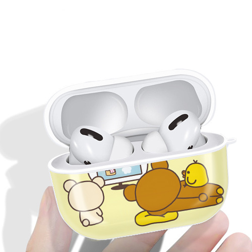 リラックマ リラックマ キイロイトリ Rilakkuma Korilakkuma Kiiroitori 【AirPods Pro用】ハードシェル保護ケース 耐衝撃・防指紋・カラビナ付き商品仕様