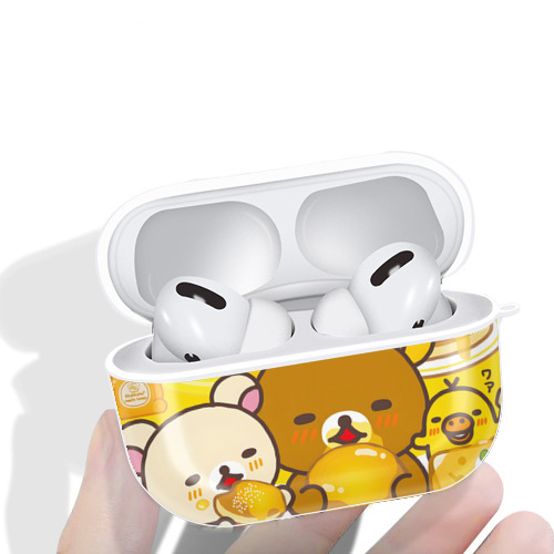リラックマ リラックマ キイロイトリ Rilakkuma Korilakkuma Kiiroitori 【AirPods Pro用】ハードシェル保護ケース 耐衝撃・防指紋・カラビナ付き商品仕様