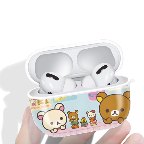 リラックマ リラックマ キイロイトリ Rilakkuma Korilakkuma Kiiroitori 【AirPods Pro用】ハードシェル保護ケース 耐衝撃・防指紋・カラビナ付き商品仕様