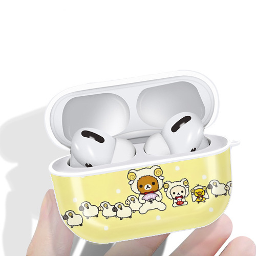 リラックマ リラックマ キイロイトリ Rilakkuma Korilakkuma Kiiroitori 【AirPods Pro用】ハードシェル保護ケース 耐衝撃・防指紋・カラビナ付き商品仕様