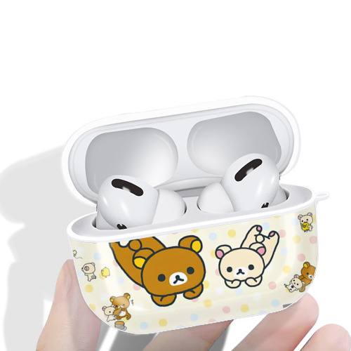リラックマ リラックマ キイロイトリ Rilakkuma Korilakkuma Kiiroitori 【AirPods Pro用】ハードシェル保護ケース 耐衝撃・防指紋・カラビナ付き商品仕様