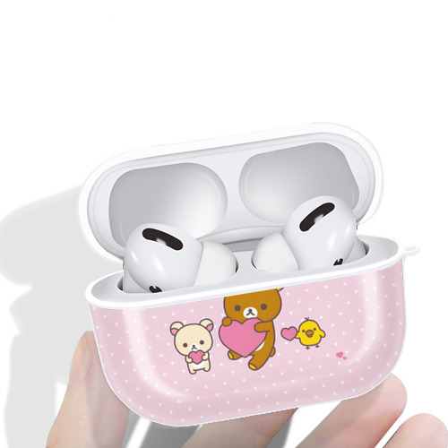 リラックマ リラックマ キイロイトリ Rilakkuma Korilakkuma Kiiroitori 【AirPods Pro用】ハードシェル保護ケース 耐衝撃・防指紋・カラビナ付き商品仕様