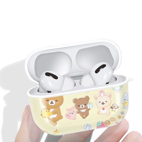 リラックマ リラックマ キイロイトリ Rilakkuma Korilakkuma Kiiroitori 【AirPods Pro用】ハードシェル保護ケース 耐衝撃・防指紋・カラビナ付き商品仕様