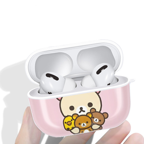 リラックマ リラックマ キイロイトリ Rilakkuma Korilakkuma Kiiroitori 【AirPods Pro用】ハードシェル保護ケース 耐衝撃・防指紋・カラビナ付き商品仕様