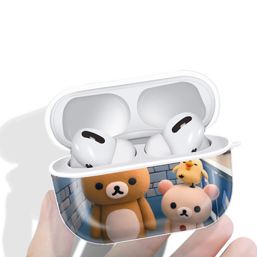 リラックマ リラックマ キイロイトリ Rilakkuma Korilakkuma Kiiroitori 【AirPods Pro用】ハードシェル保護ケース 耐衝撃・防指紋・カラビナ付き商品仕様