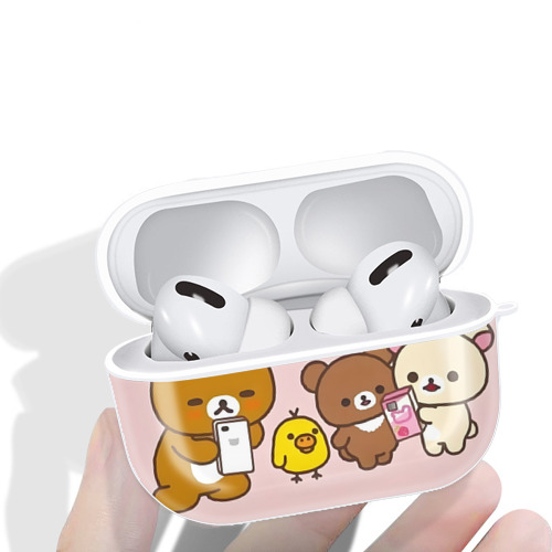 リラックマ リラックマ キイロイトリ Rilakkuma Korilakkuma Kiiroitori 【AirPods Pro用】ハードシェル保護ケース 耐衝撃・防指紋・カラビナ付き商品仕様