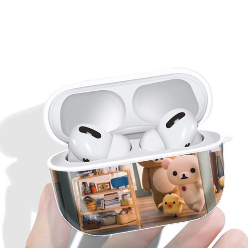 リラックマ リラックマ キイロイトリ Rilakkuma Korilakkuma Kiiroitori 【AirPods Pro用】ハードシェル保護ケース 耐衝撃・防指紋・カラビナ付き商品仕様