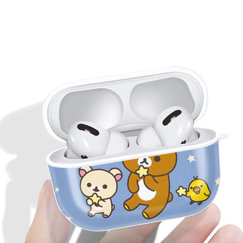 リラックマ リラックマ キイロイトリ Rilakkuma Korilakkuma Kiiroitori 【AirPods Pro用】ハードシェル保護ケース 耐衝撃・防指紋・カラビナ付き商品仕様