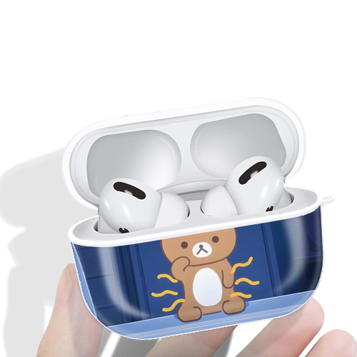 リラックマ リラックマ キイロイトリ Rilakkuma Korilakkuma Kiiroitori 【AirPods Pro用】ハードシェル保護ケース 耐衝撃・防指紋・カラビナ付き商品仕様