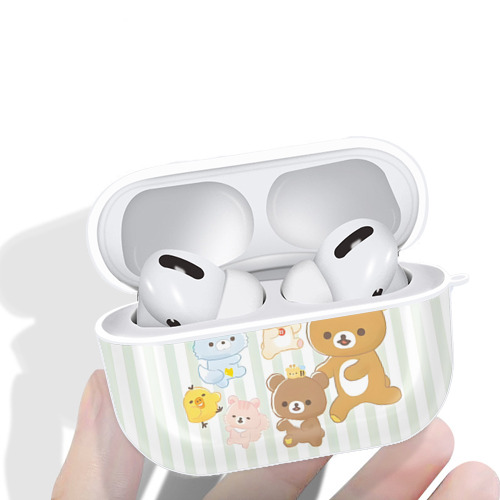 リラックマ リラックマ キイロイトリ Rilakkuma Korilakkuma Kiiroitori 【AirPods Pro用】ハードシェル保護ケース 耐衝撃・防指紋・カラビナ付き商品仕様