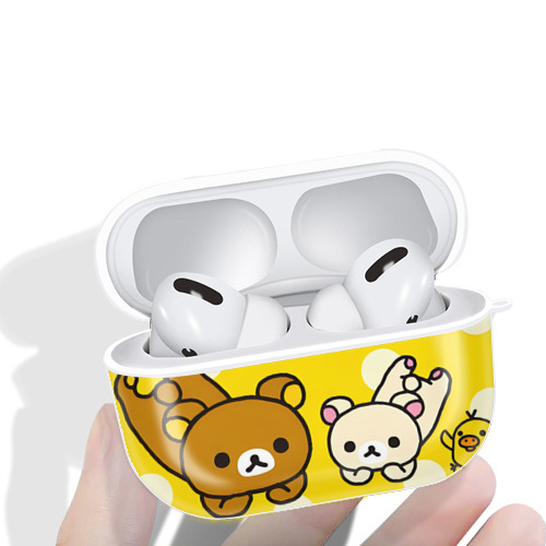 リラックマ リラックマ キイロイトリ Rilakkuma Korilakkuma Kiiroitori 【AirPods Pro用】ハードシェル保護ケース 耐衝撃・防指紋・カラビナ付き商品仕様