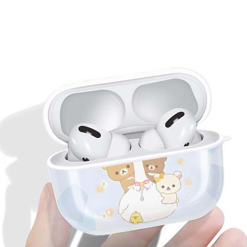リラックマ リラックマ キイロイトリ Rilakkuma Korilakkuma Kiiroitori 【AirPods Pro用】ハードシェル保護ケース 耐衝撃・防指紋・カラビナ付き商品仕様