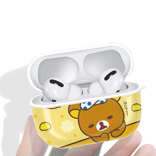 リラックマ リラックマ キイロイトリ Rilakkuma Korilakkuma Kiiroitori 【AirPods Pro用】ハードシェル保護ケース 耐衝撃・防指紋・カラビナ付き商品仕様