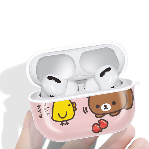 リラックマ リラックマ キイロイトリ Rilakkuma Korilakkuma Kiiroitori 【AirPods Pro用】ハードシェル保護ケース 耐衝撃・防指紋・カラビナ付き商品仕様