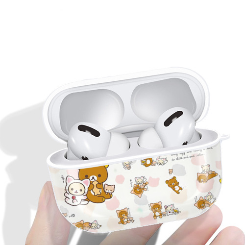 リラックマ リラックマ キイロイトリ Rilakkuma Korilakkuma Kiiroitori 【AirPods Pro用】ハードシェル保護ケース 耐衝撃・防指紋・カラビナ付き商品仕様