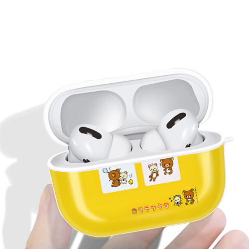リラックマ リラックマ キイロイトリ Rilakkuma Korilakkuma Kiiroitori 【AirPods Pro用】ハードシェル保護ケース 耐衝撃・防指紋・カラビナ付き商品仕様
