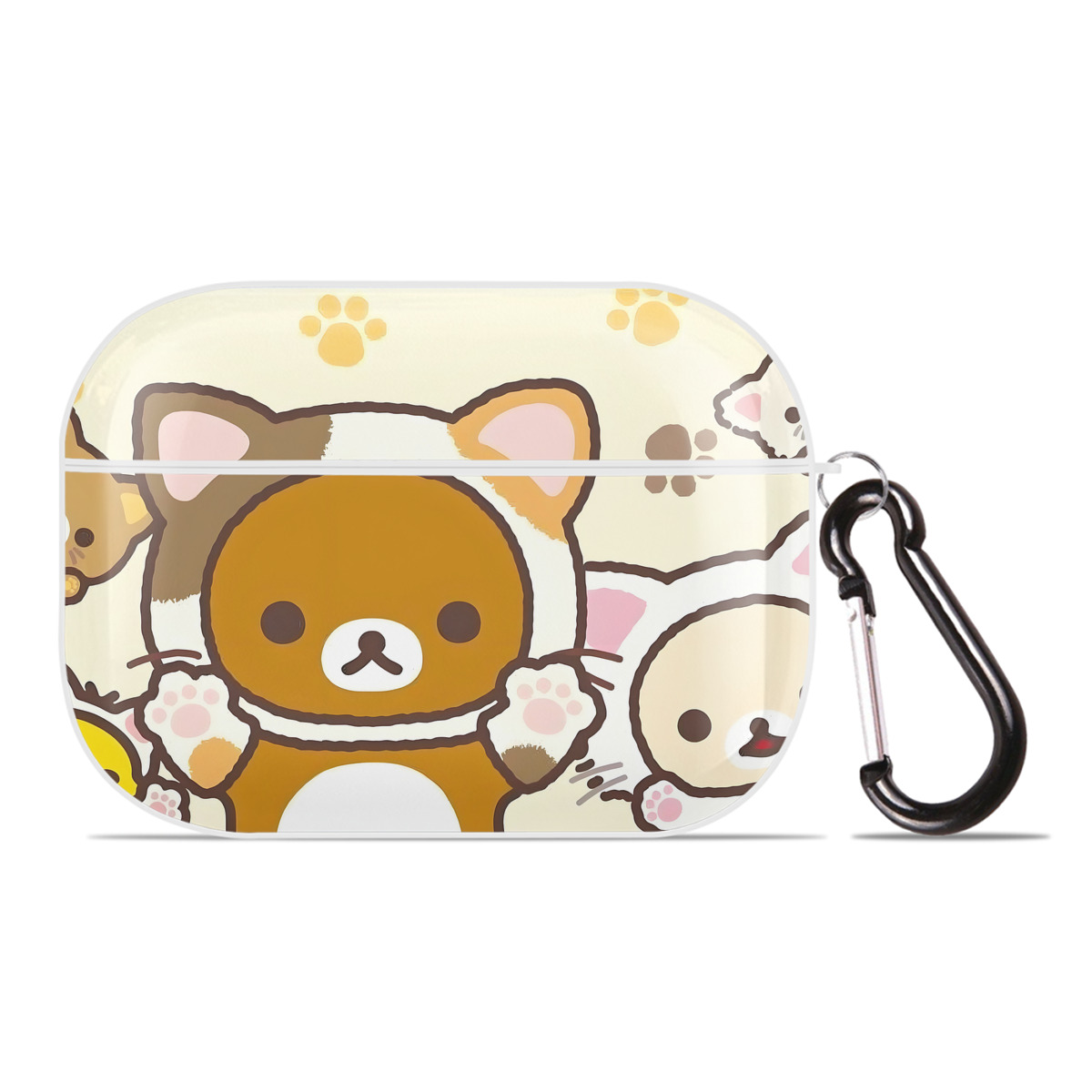 （画像用） リラックマ リラックマ キイロイトリ Rilakkuma Korilakkuma Kiiroitori 【AirPods Pro用】ハードシェル保護ケース 耐衝撃・防指紋・カラビナ付き商品仕様