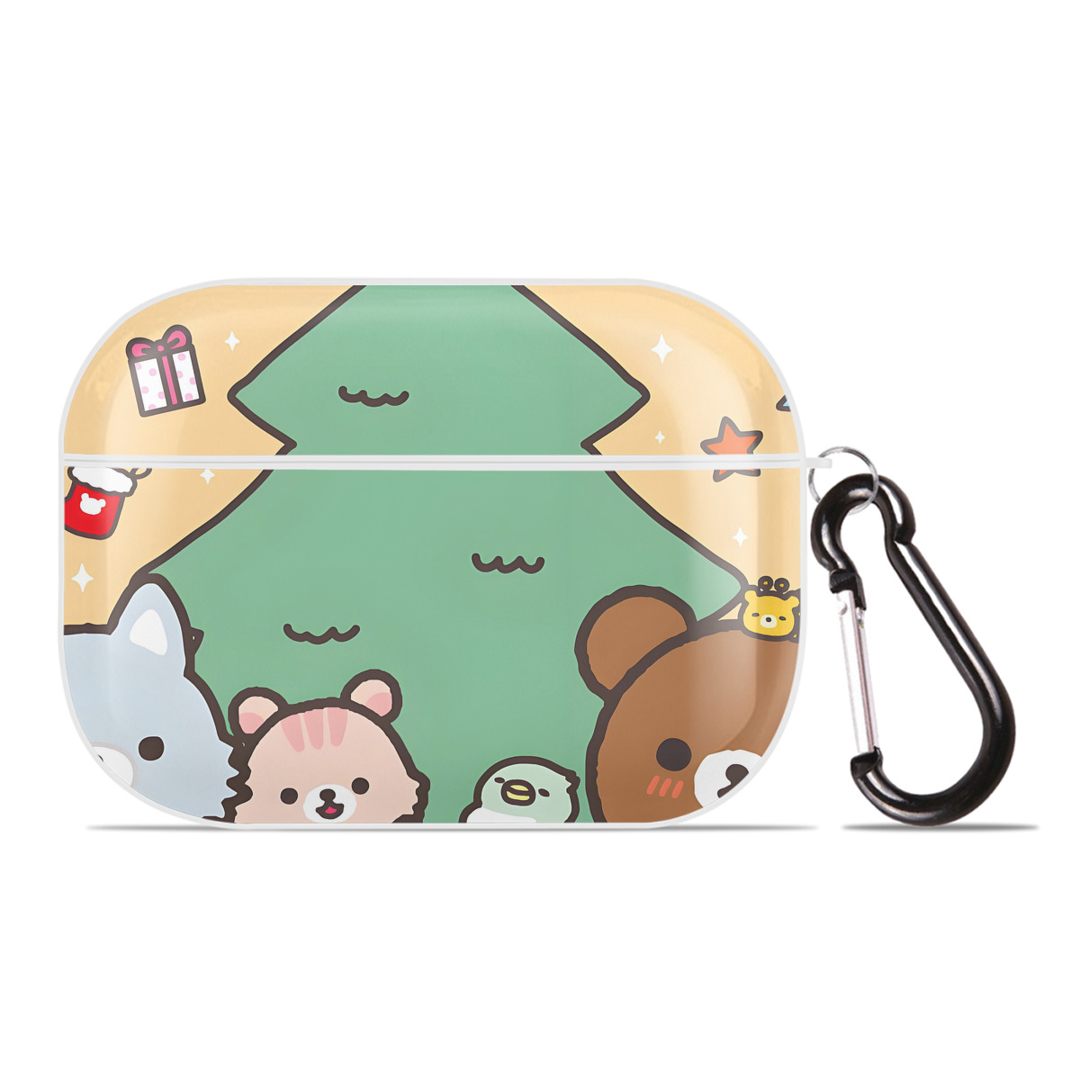（画像用） リラックマ リラックマ キイロイトリ Rilakkuma Korilakkuma Kiiroitori 【AirPods Pro用】ハードシェル保護ケース 耐衝撃・防指紋・カラビナ付き商品仕様