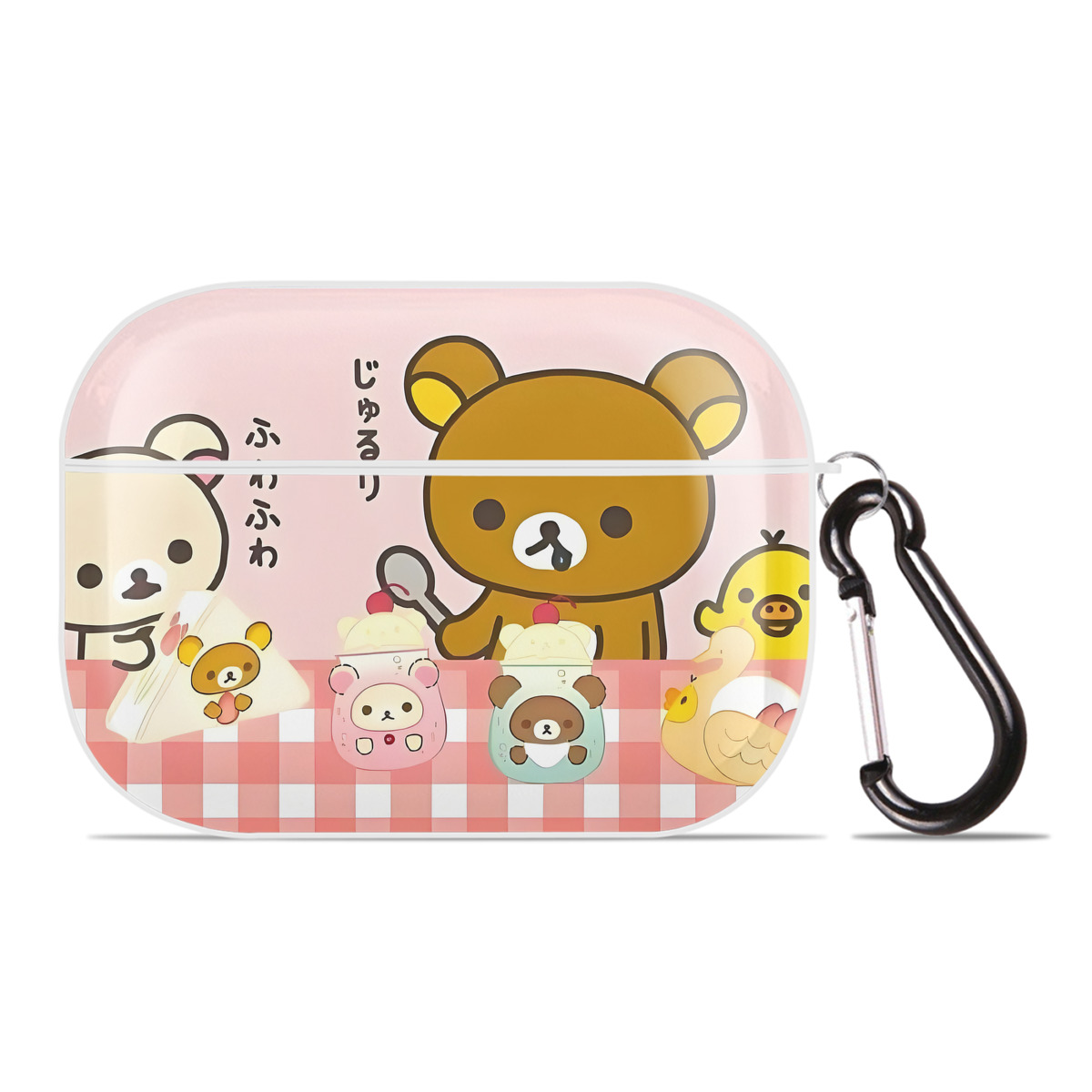 （画像用） リラックマ リラックマ キイロイトリ Rilakkuma Korilakkuma Kiiroitori 【AirPods Pro用】ハードシェル保護ケース 耐衝撃・防指紋・カラビナ付き商品仕様
