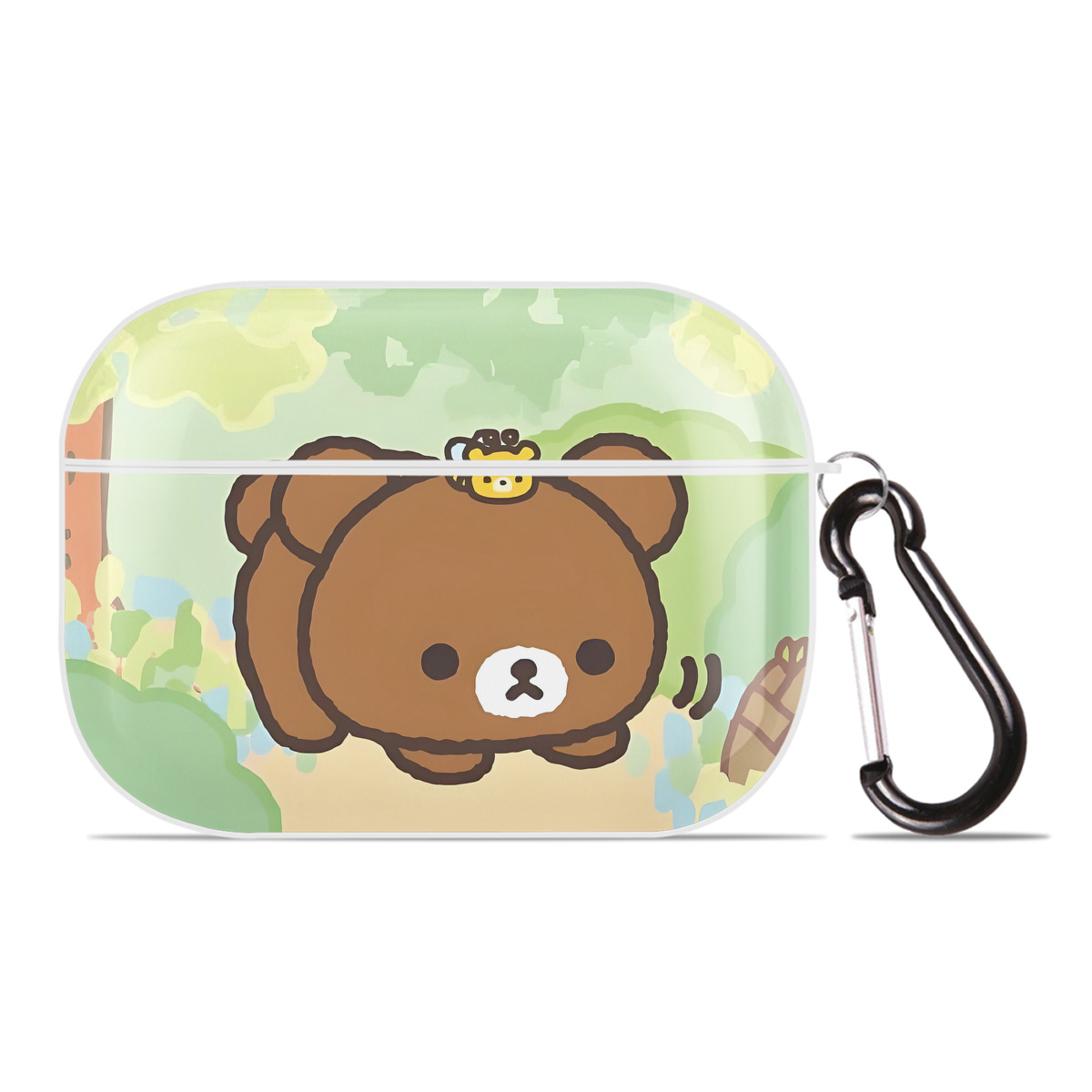 （画像用） リラックマ リラックマ キイロイトリ Rilakkuma Korilakkuma Kiiroitori 【AirPods Pro用】ハードシェル保護ケース 耐衝撃・防指紋・カラビナ付き商品仕様