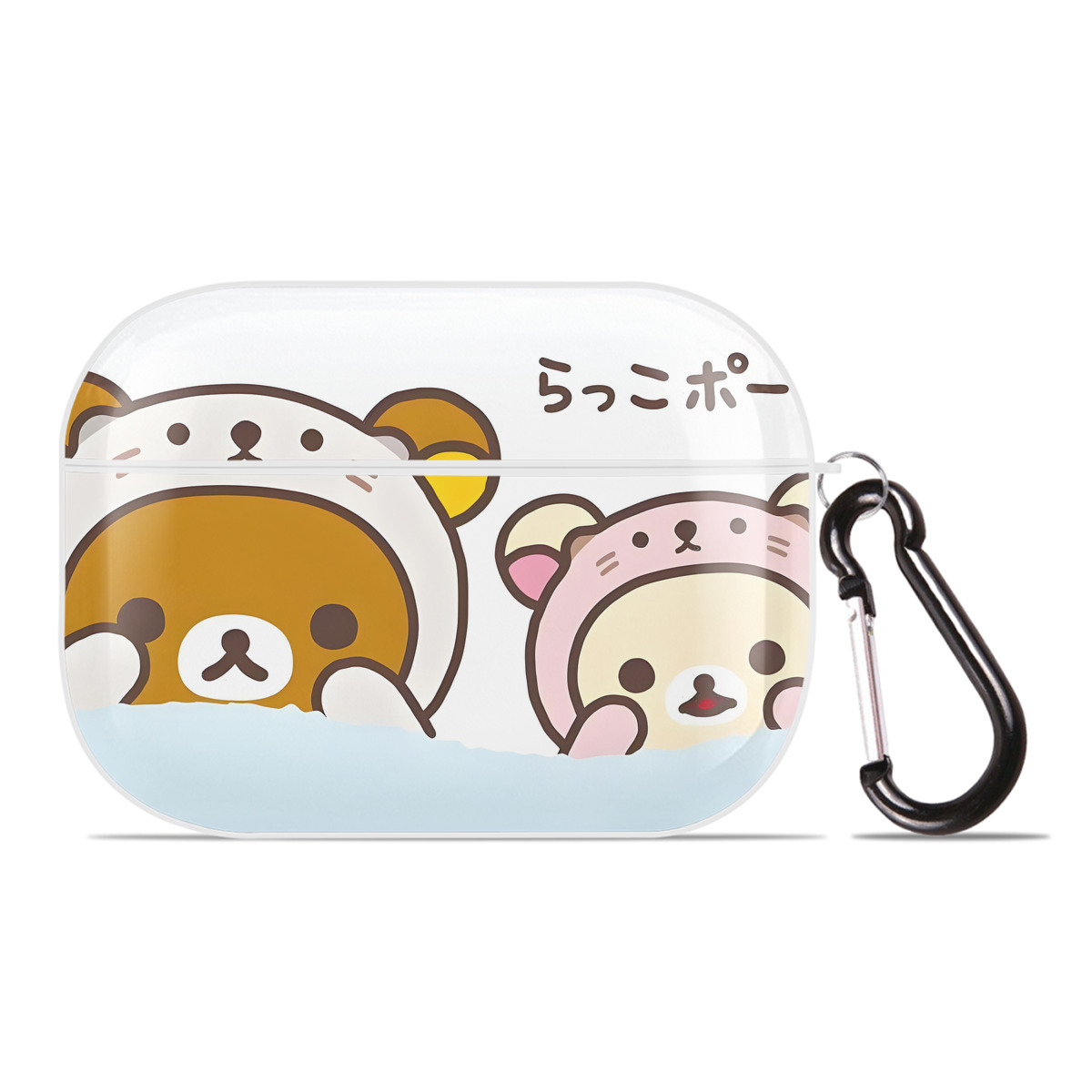 （画像用） リラックマ リラックマ キイロイトリ Rilakkuma Korilakkuma Kiiroitori 【AirPods Pro用】ハードシェル保護ケース 耐衝撃・防指紋・カラビナ付き商品仕様