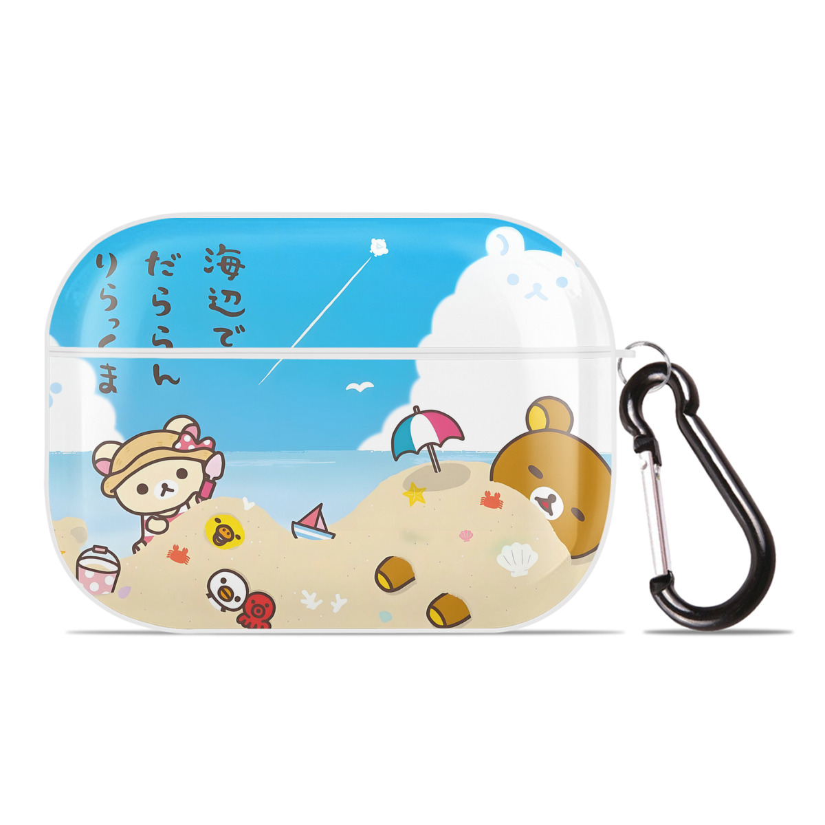 （画像用） リラックマ リラックマ キイロイトリ Rilakkuma Korilakkuma Kiiroitori 【AirPods Pro用】ハードシェル保護ケース 耐衝撃・防指紋・カラビナ付き商品仕様