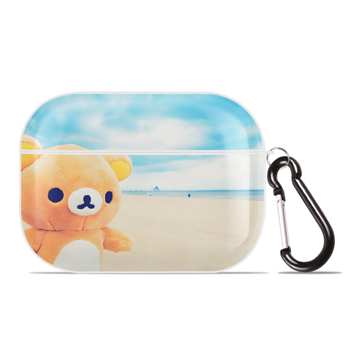 （画像用） リラックマ リラックマ キイロイトリ Rilakkuma Korilakkuma Kiiroitori 【AirPods Pro用】ハードシェル保護ケース 耐衝撃・防指紋・カラビナ付き商品仕様