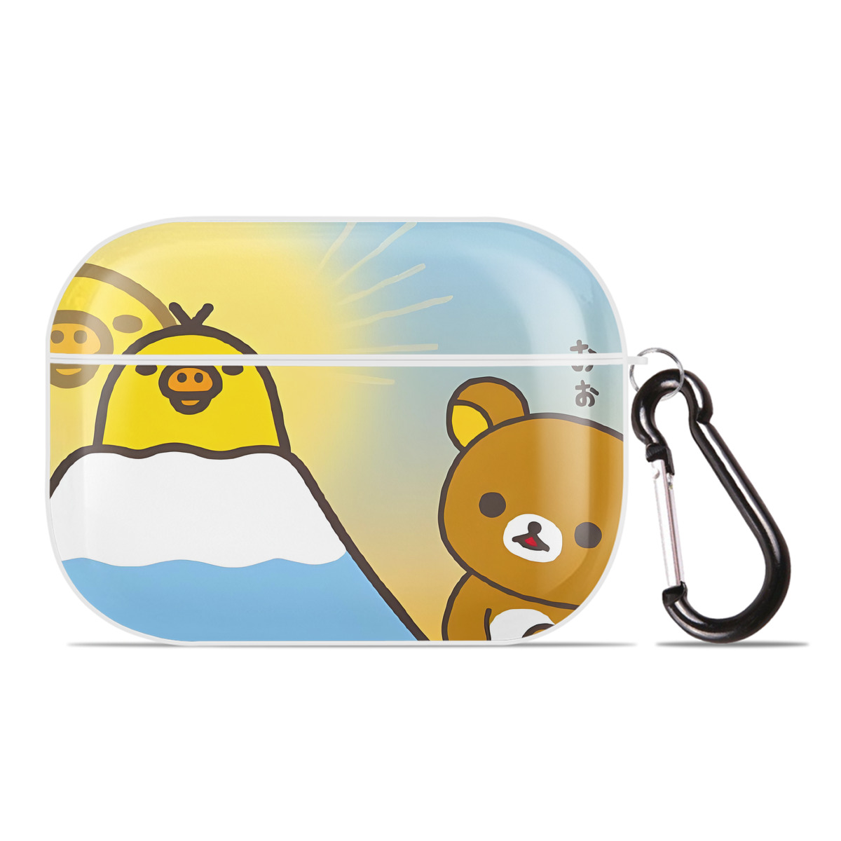 （画像用） リラックマ リラックマ キイロイトリ Rilakkuma Korilakkuma Kiiroitori 【AirPods Pro用】ハードシェル保護ケース 耐衝撃・防指紋・カラビナ付き商品仕様