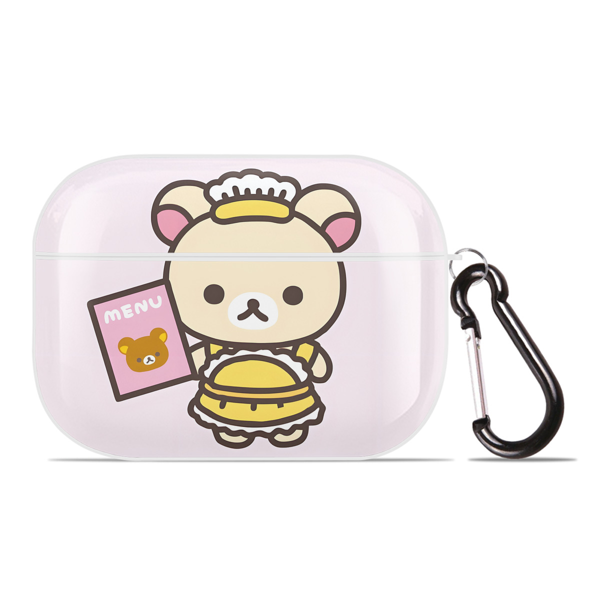 （画像用） リラックマ リラックマ キイロイトリ Rilakkuma Korilakkuma Kiiroitori 【AirPods Pro用】ハードシェル保護ケース 耐衝撃・防指紋・カラビナ付き商品仕様
