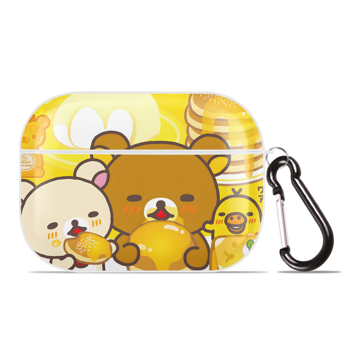 （画像用） リラックマ リラックマ キイロイトリ Rilakkuma Korilakkuma Kiiroitori 【AirPods Pro用】ハードシェル保護ケース 耐衝撃・防指紋・カラビナ付き商品仕様