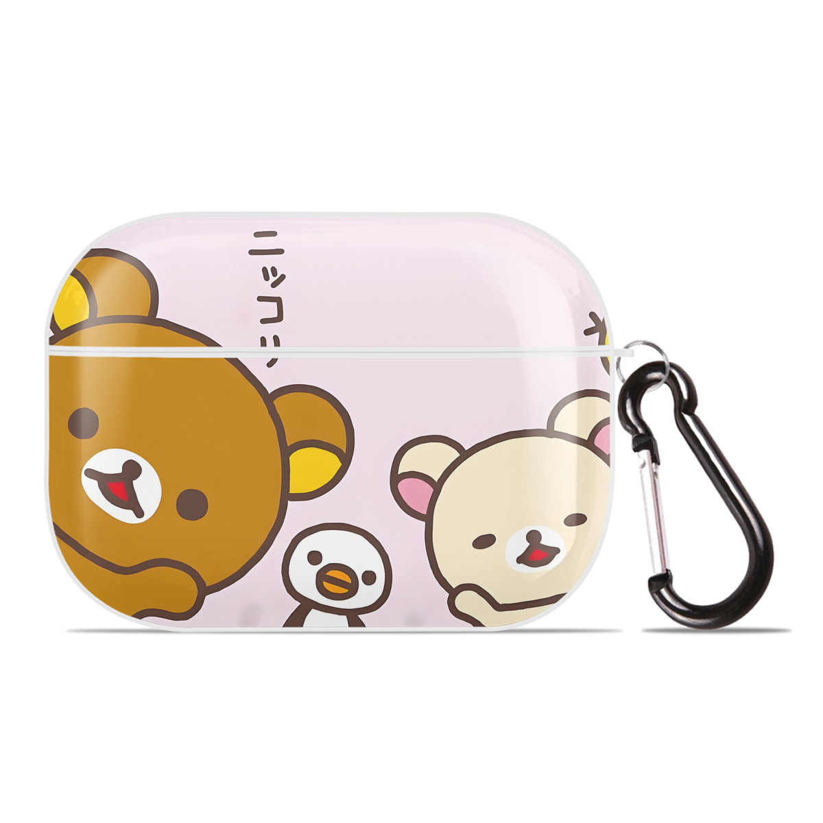 （画像用） リラックマ リラックマ キイロイトリ Rilakkuma Korilakkuma Kiiroitori 【AirPods Pro用】ハードシェル保護ケース 耐衝撃・防指紋・カラビナ付き商品仕様