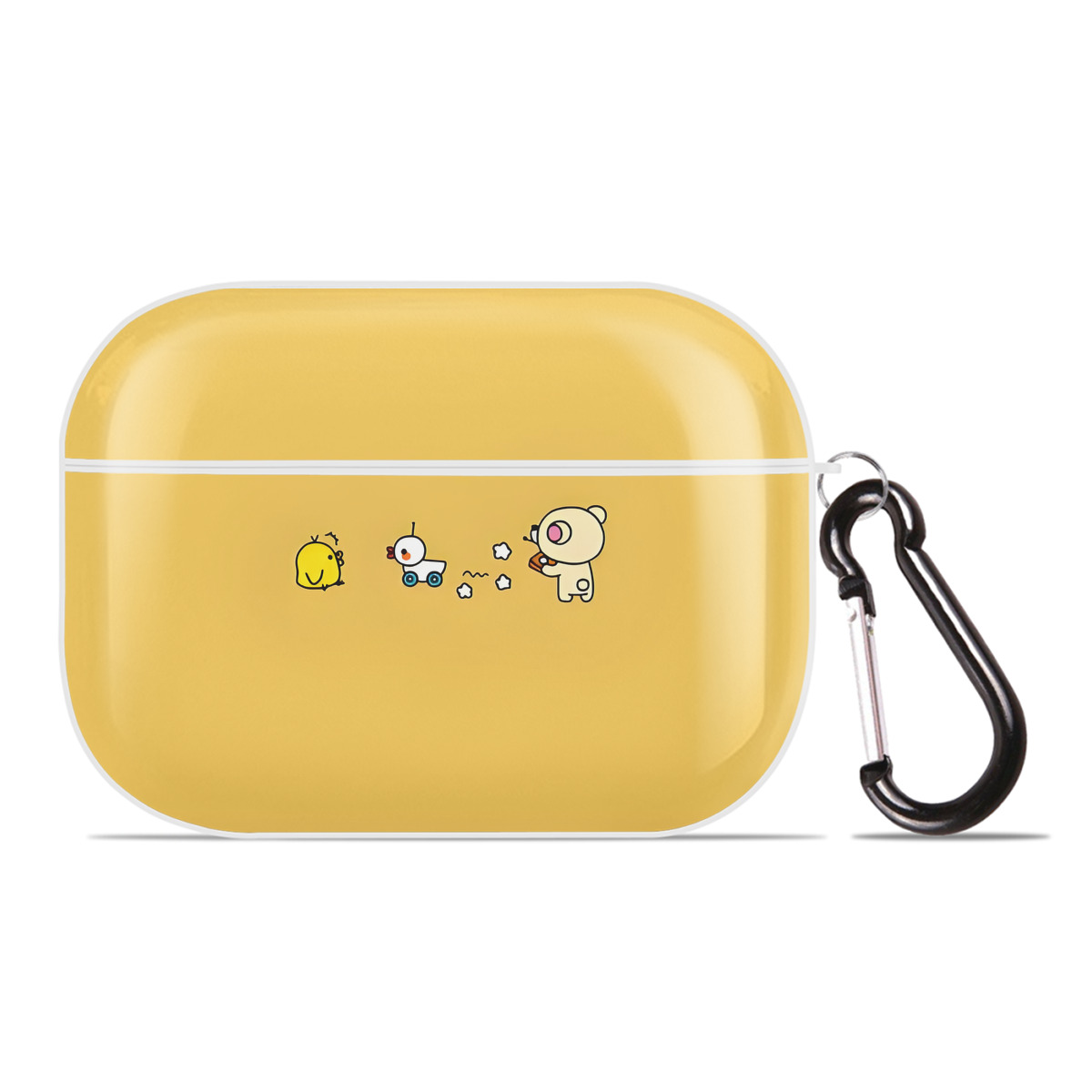 （画像用） リラックマ リラックマ キイロイトリ Rilakkuma Korilakkuma Kiiroitori 【AirPods Pro用】ハードシェル保護ケース 耐衝撃・防指紋・カラビナ付き商品仕様
