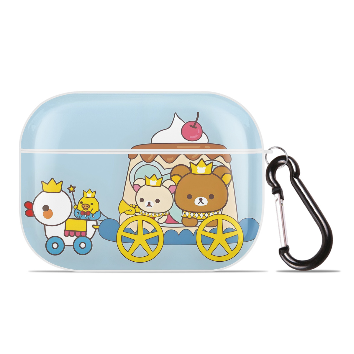 （画像用） リラックマ リラックマ キイロイトリ Rilakkuma Korilakkuma Kiiroitori 【AirPods Pro用】ハードシェル保護ケース 耐衝撃・防指紋・カラビナ付き商品仕様