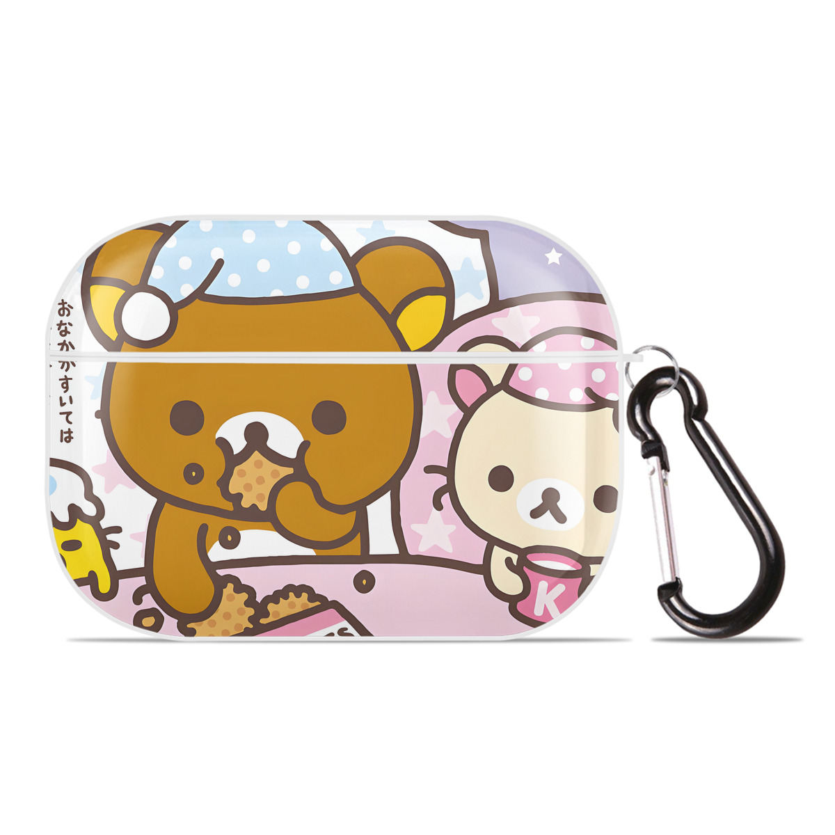 （画像用） リラックマ リラックマ キイロイトリ Rilakkuma Korilakkuma Kiiroitori 【AirPods Pro用】ハードシェル保護ケース 耐衝撃・防指紋・カラビナ付き商品仕様