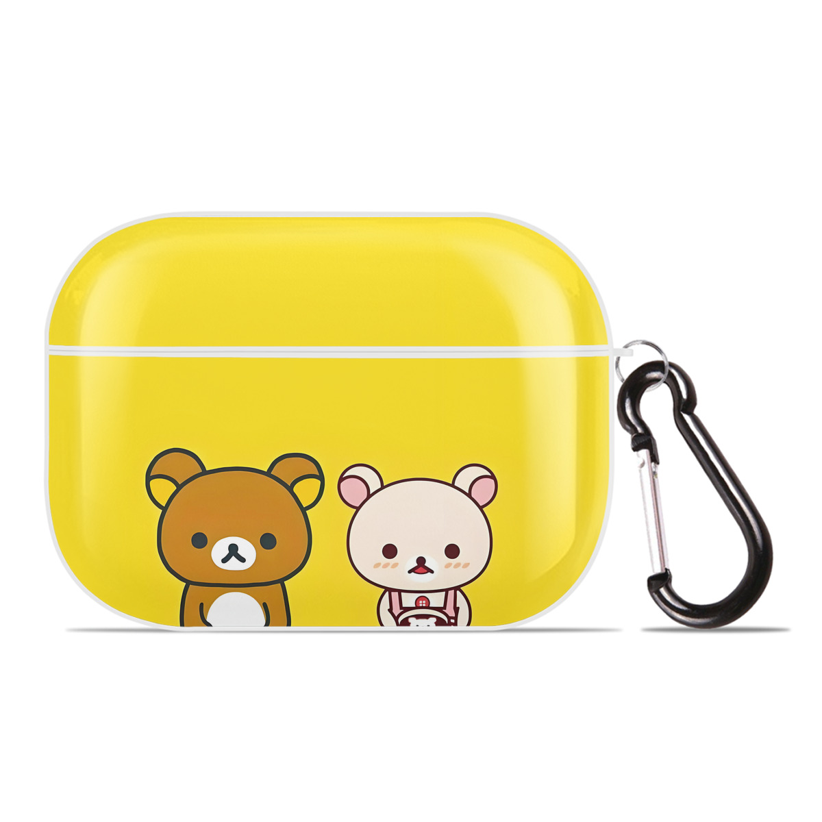 （画像用） リラックマ リラックマ キイロイトリ Rilakkuma Korilakkuma Kiiroitori 【AirPods Pro用】ハードシェル保護ケース 耐衝撃・防指紋・カラビナ付き商品仕様