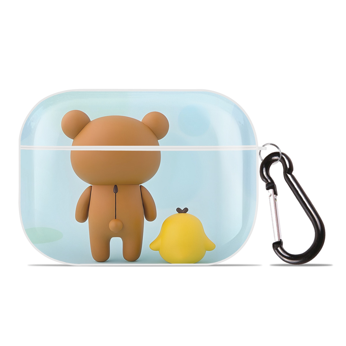 （画像用） リラックマ リラックマ キイロイトリ Rilakkuma Korilakkuma Kiiroitori 【AirPods Pro用】ハードシェル保護ケース 耐衝撃・防指紋・カラビナ付き商品仕様