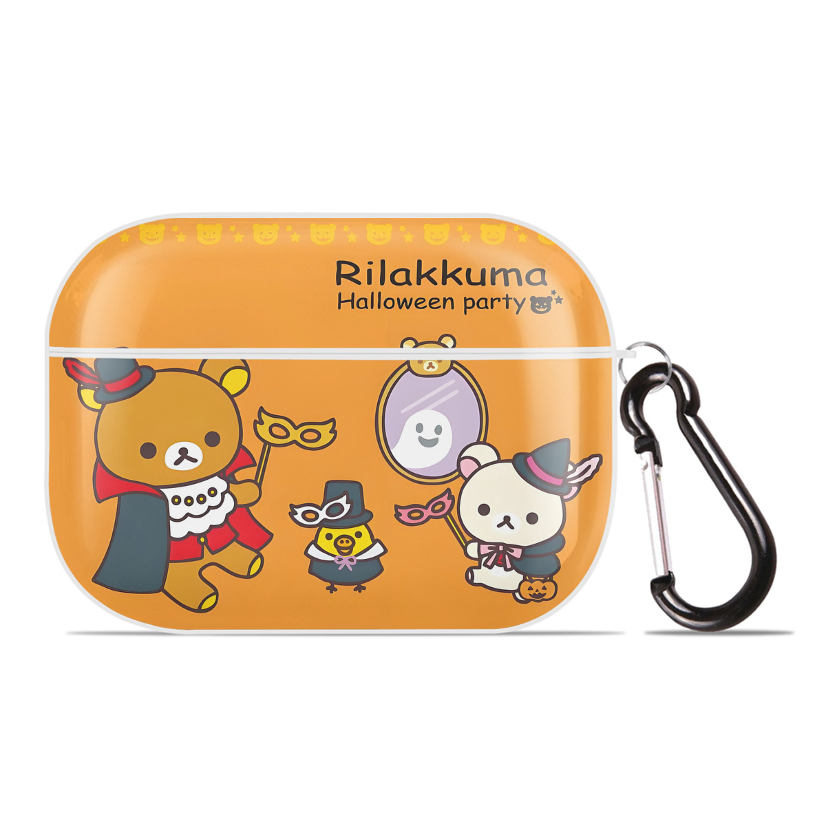 （画像用） リラックマ リラックマ キイロイトリ Rilakkuma Korilakkuma Kiiroitori 【AirPods Pro用】ハードシェル保護ケース 耐衝撃・防指紋・カラビナ付き商品仕様