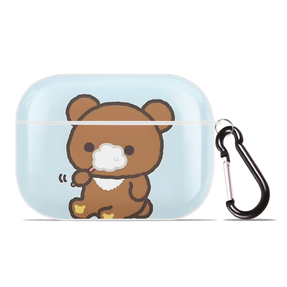 （画像用） リラックマ リラックマ キイロイトリ Rilakkuma Korilakkuma Kiiroitori 【AirPods Pro用】ハードシェル保護ケース 耐衝撃・防指紋・カラビナ付き商品仕様