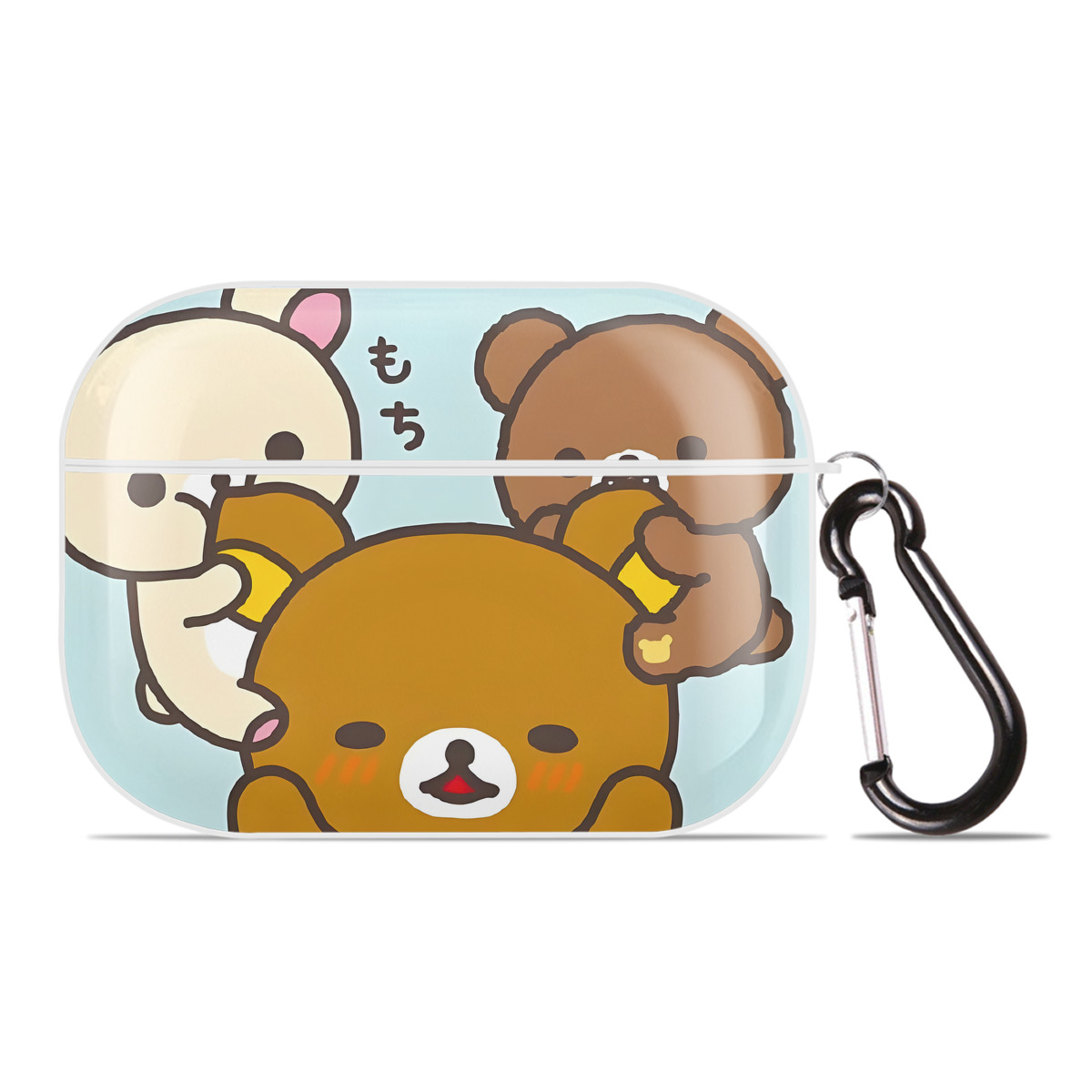 （画像用） リラックマ リラックマ キイロイトリ Rilakkuma Korilakkuma Kiiroitori 【AirPods Pro用】ハードシェル保護ケース 耐衝撃・防指紋・カラビナ付き商品仕様