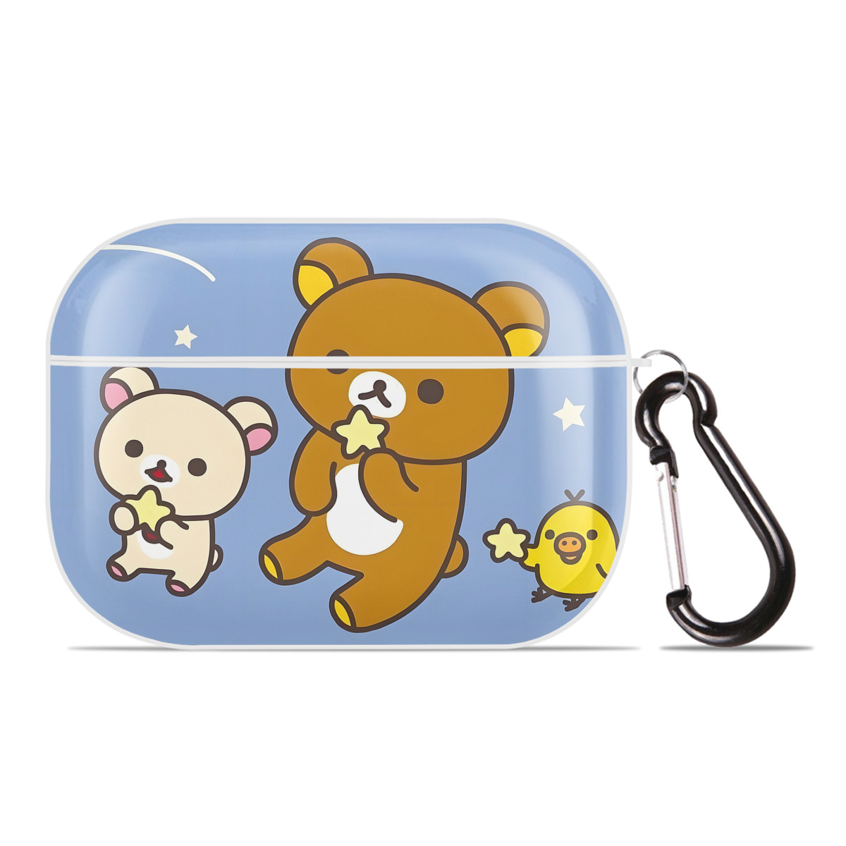 （画像用） リラックマ リラックマ キイロイトリ Rilakkuma Korilakkuma Kiiroitori 【AirPods Pro用】ハードシェル保護ケース 耐衝撃・防指紋・カラビナ付き商品仕様