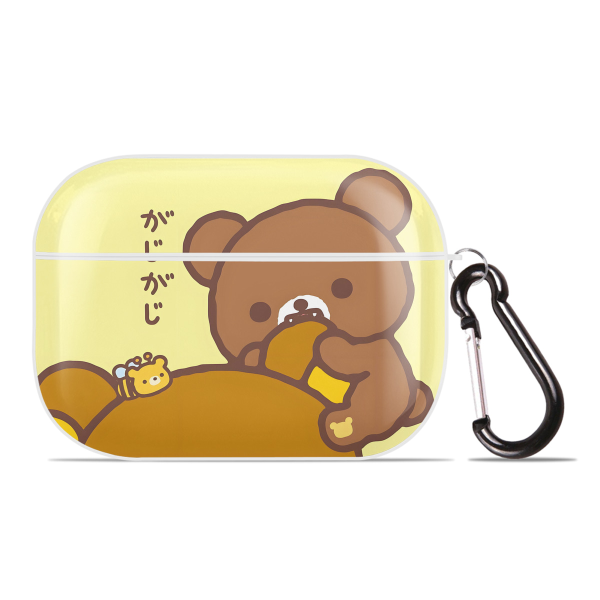 （画像用） リラックマ リラックマ キイロイトリ Rilakkuma Korilakkuma Kiiroitori 【AirPods Pro用】ハードシェル保護ケース 耐衝撃・防指紋・カラビナ付き商品仕様