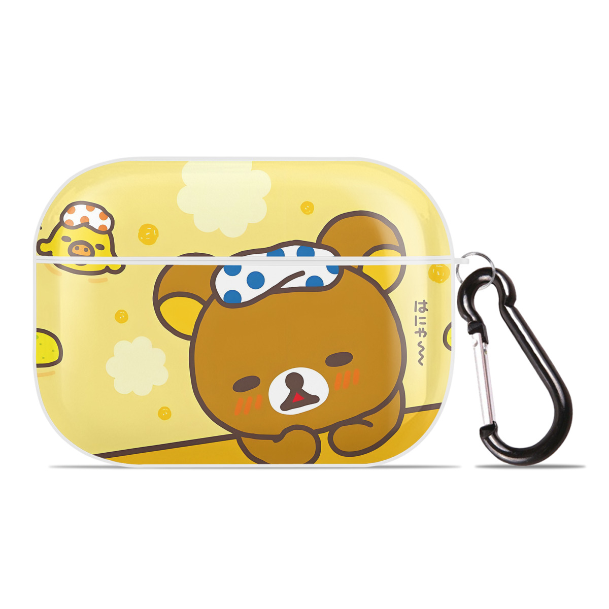 （画像用） リラックマ リラックマ キイロイトリ Rilakkuma Korilakkuma Kiiroitori 【AirPods Pro用】ハードシェル保護ケース 耐衝撃・防指紋・カラビナ付き商品仕様