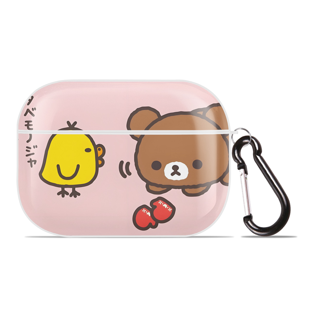 （画像用） リラックマ リラックマ キイロイトリ Rilakkuma Korilakkuma Kiiroitori 【AirPods Pro用】ハードシェル保護ケース 耐衝撃・防指紋・カラビナ付き商品仕様