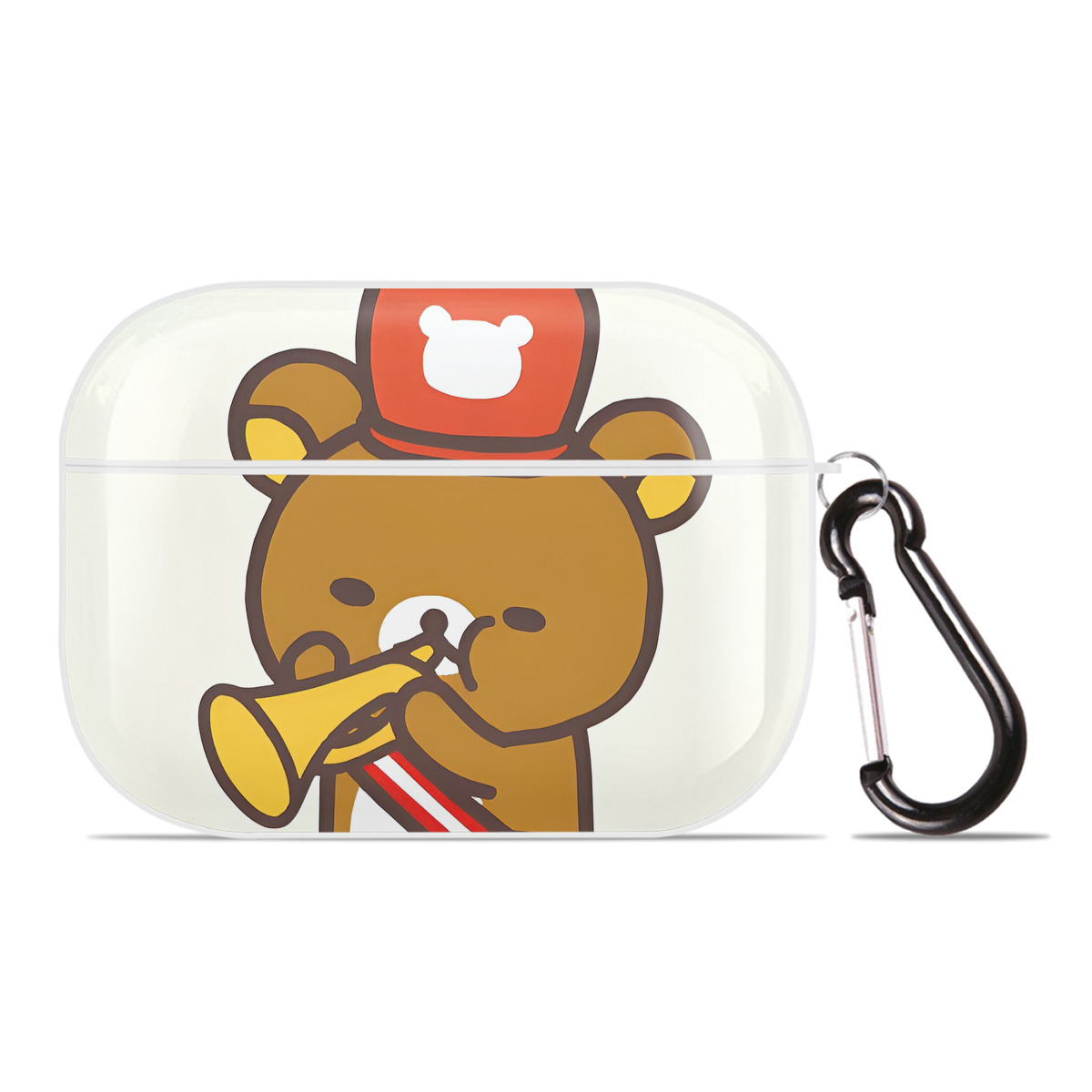 （画像用） リラックマ リラックマ キイロイトリ Rilakkuma Korilakkuma Kiiroitori 【AirPods Pro用】ハードシェル保護ケース 耐衝撃・防指紋・カラビナ付き商品仕様