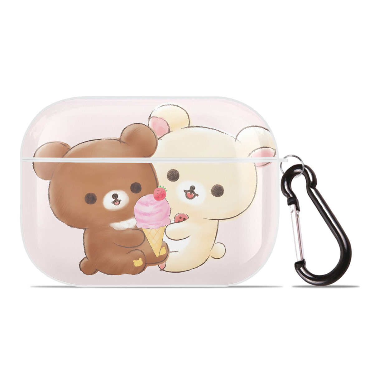 （画像用） リラックマ リラックマ キイロイトリ Rilakkuma Korilakkuma Kiiroitori 【AirPods Pro用】ハードシェル保護ケース 耐衝撃・防指紋・カラビナ付き商品仕様