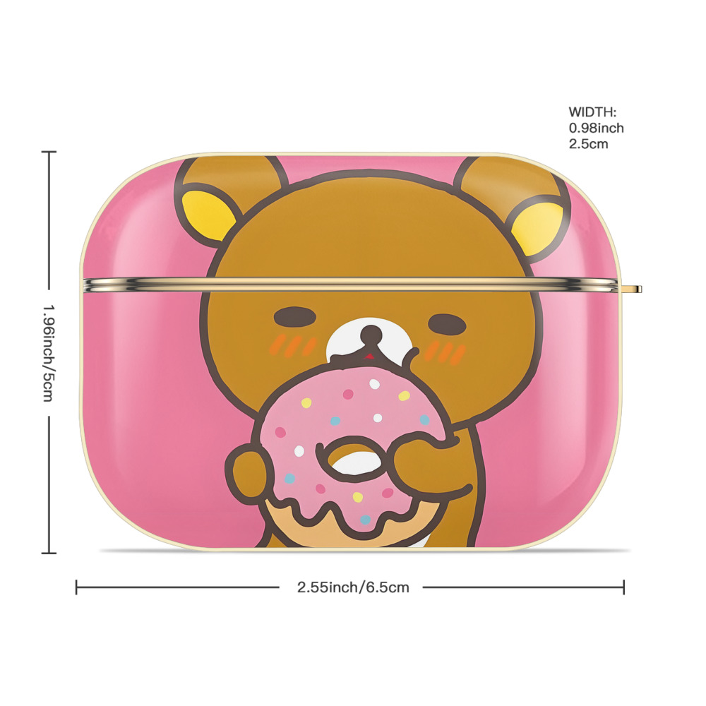 リラックマ リラックマ キイロイトリ Rilakkuma Korilakkuma Kiiroitori 【AirPods Pro用】ハードシェル保護ケース｜耐衝撃・防指紋・カラビナ付き商品仕様
