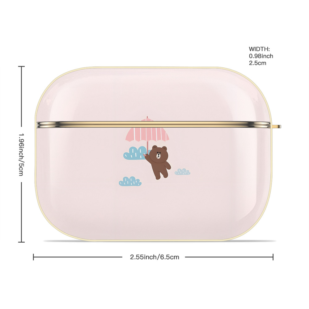 リラックマ リラックマ キイロイトリ Rilakkuma Korilakkuma Kiiroitori 【AirPods Pro用】ハードシェル保護ケース｜耐衝撃・防指紋・カラビナ付き商品仕様