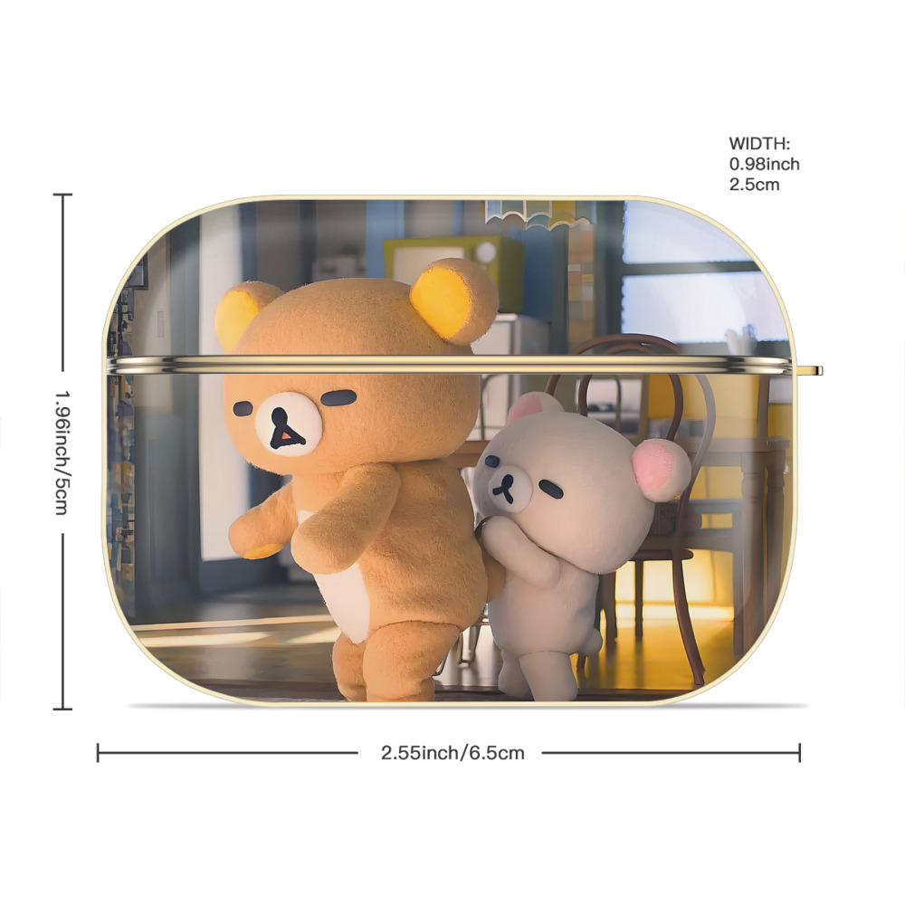 リラックマ リラックマ キイロイトリ Rilakkuma Korilakkuma Kiiroitori 【AirPods Pro用】ハードシェル保護ケース｜耐衝撃・防指紋・カラビナ付き商品仕様