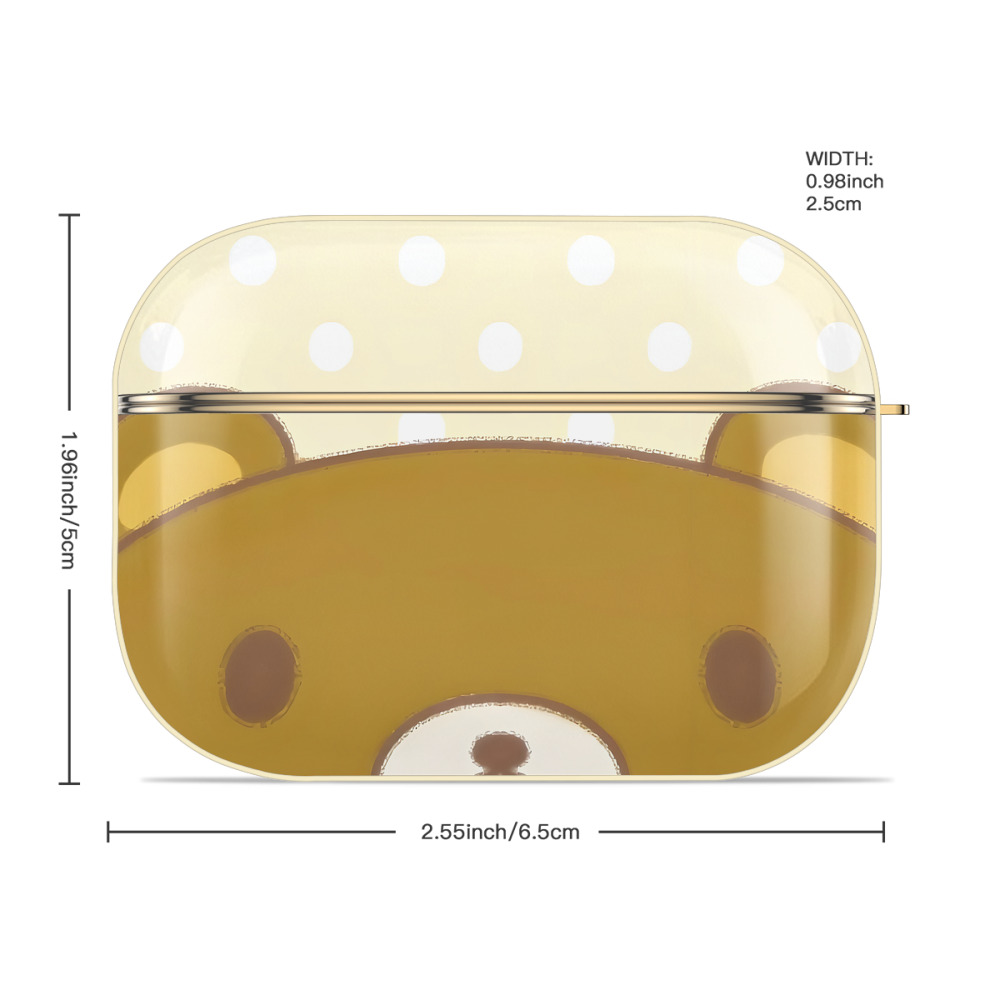 リラックマ リラックマ キイロイトリ Rilakkuma Korilakkuma Kiiroitori 【AirPods Pro用】ハードシェル保護ケース｜耐衝撃・防指紋・カラビナ付き商品仕様